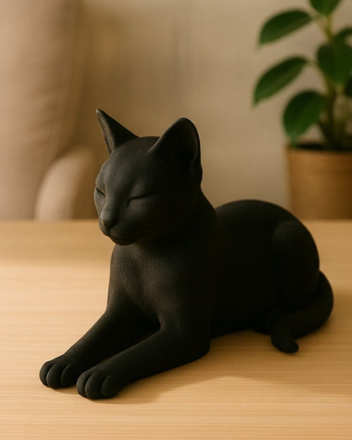 Cozy Cat Figurine Koshindo Art