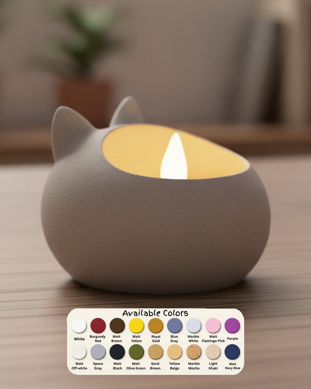 Cat Tealight Holder Koshindo Art
