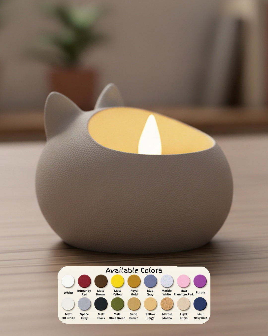 Cat Tealight Holder Koshindo Art