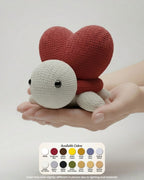 Knitted Heart Turtle