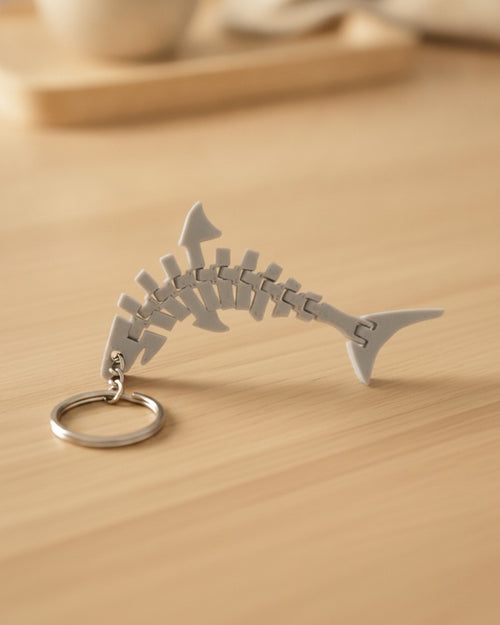 Articulated Shark Keychain Koshindo Art