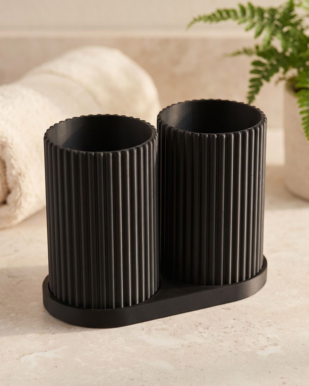 Double Toothbrush Holder Koshindo Art