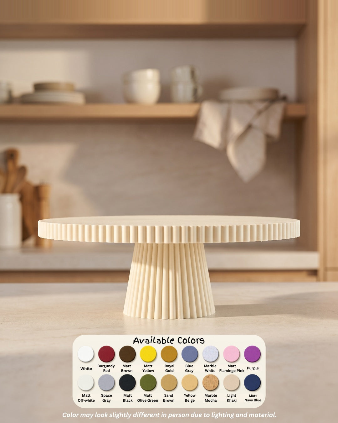 Ribbed Cake Stand Koshindo Art