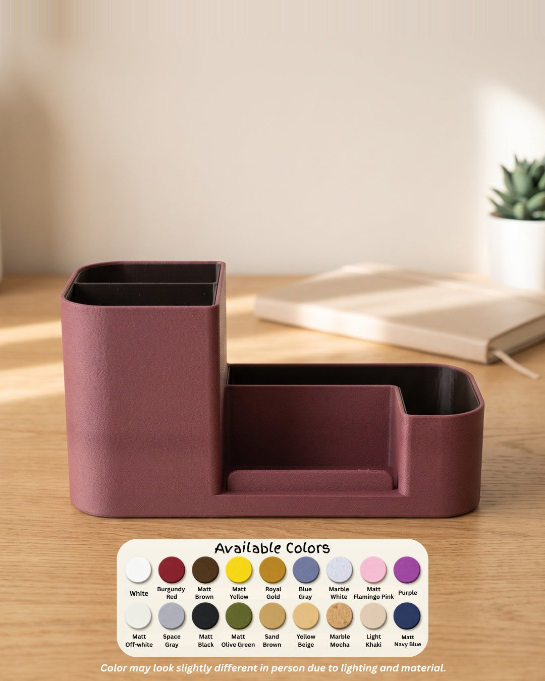 Desk Organizer with Phone Stand Koshindo Art