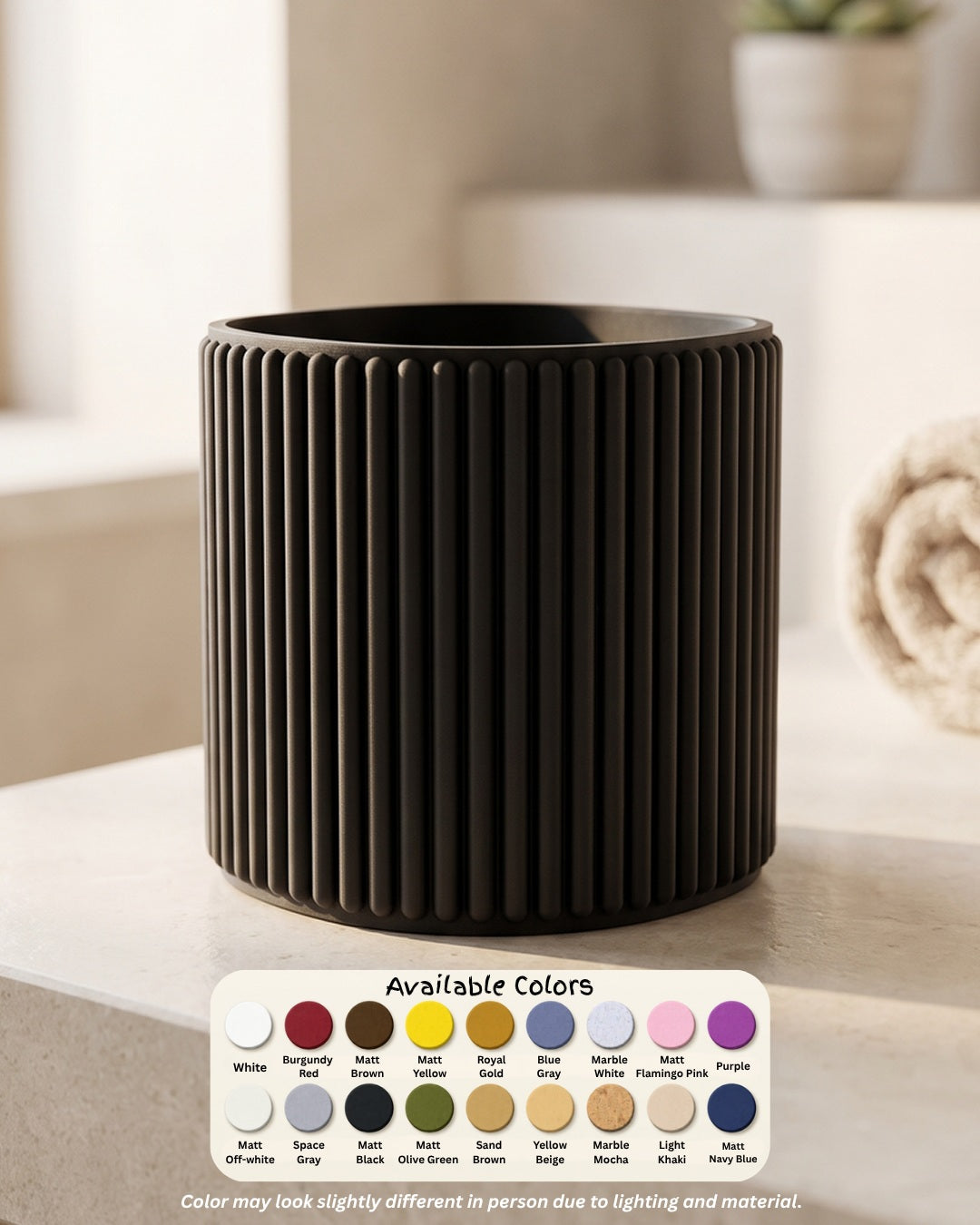 Ribbed Bathroom Cup Koshindo Art