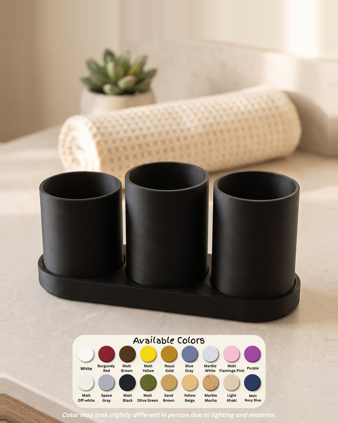 Toothbrush Holder Trio Koshindo Art