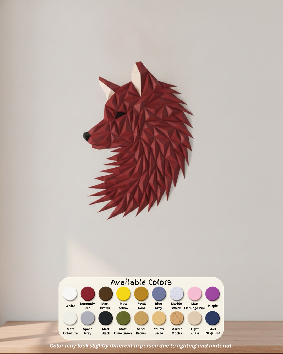 Geometric Wolf Wall Art