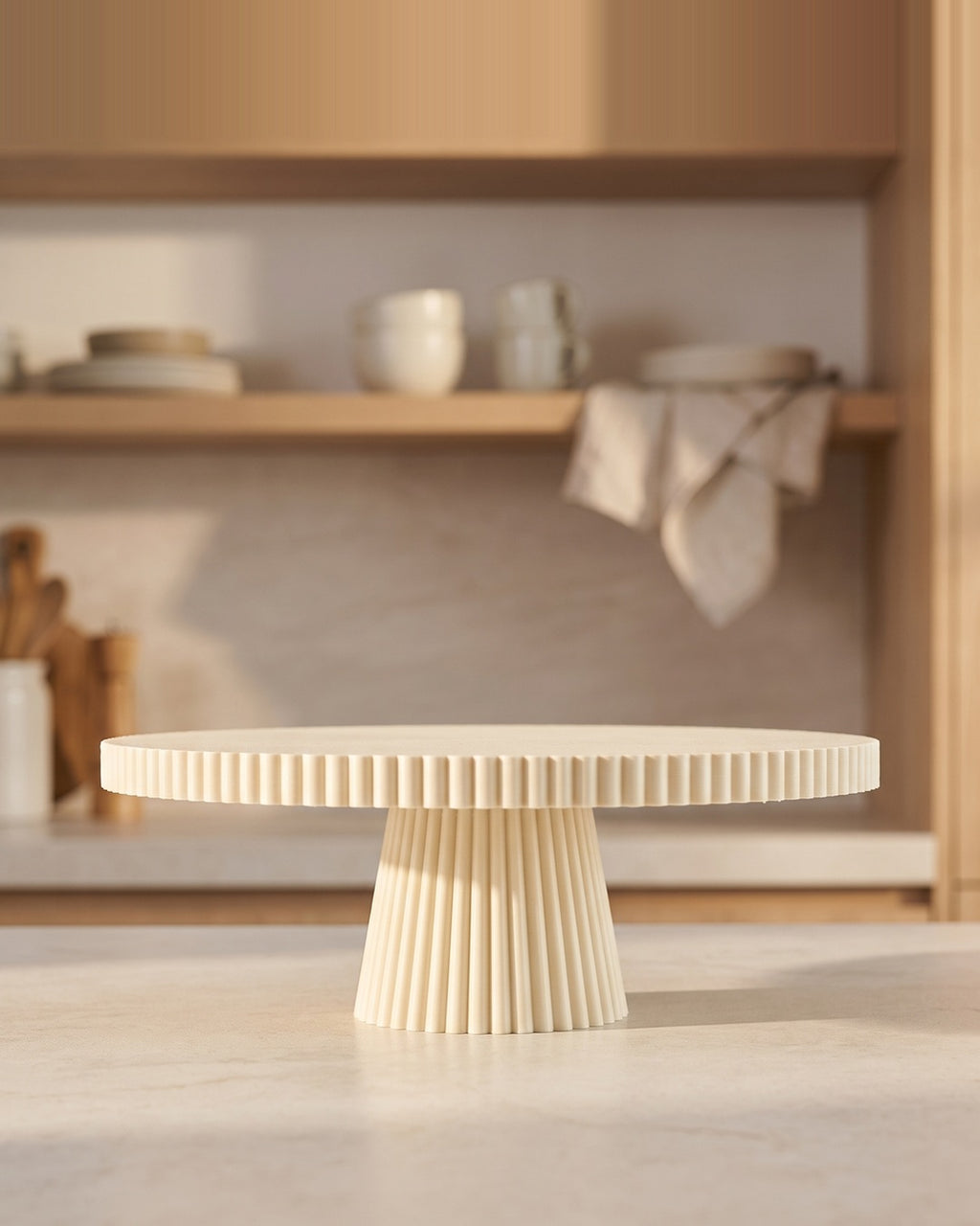 Ribbed Cake Stand Koshindo Art