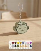 Cat Clicker Keychain colour options