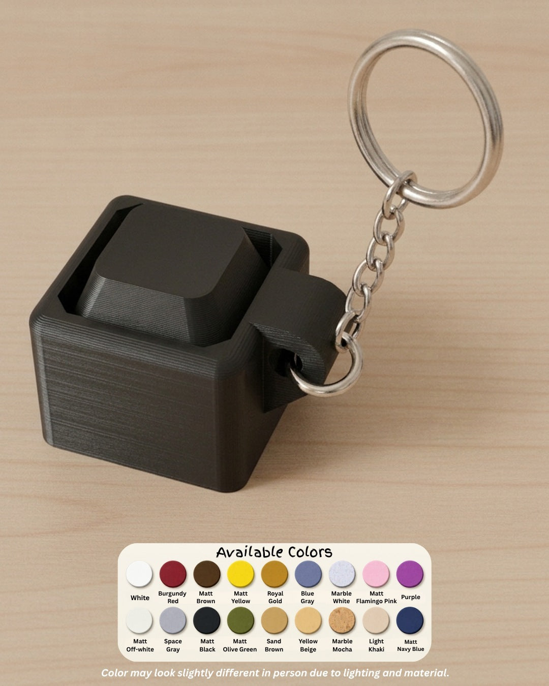 Mini Key Clicker Keychain colour options
