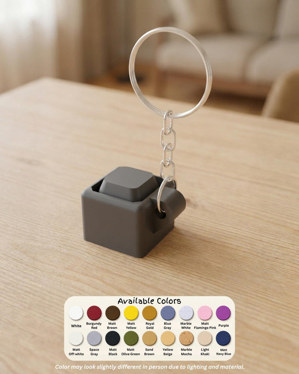 Mini Key Clicker Keychain colour options
