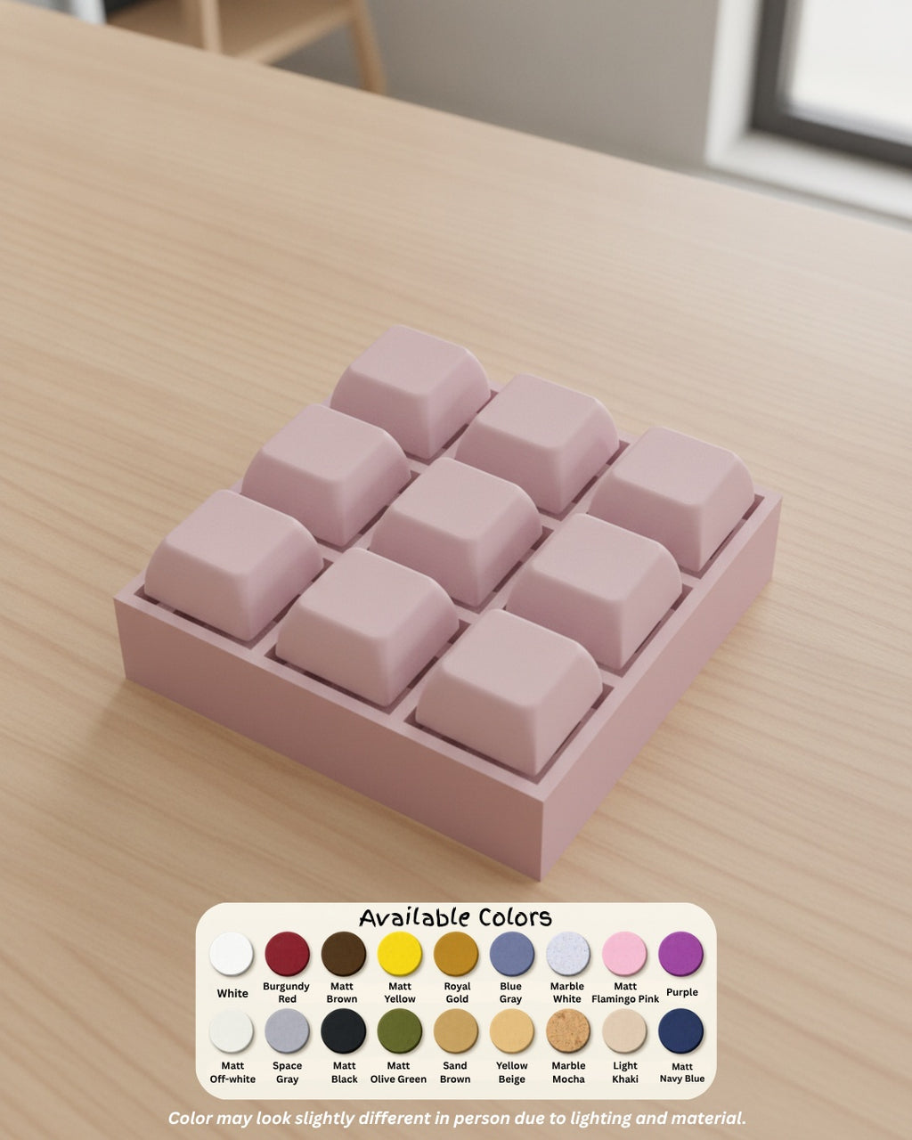 Nine Key Clicker Pad colours