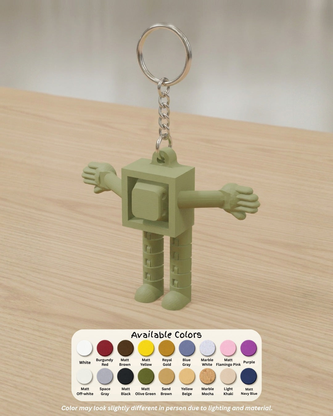 Clicker Buddy Keychain colour options