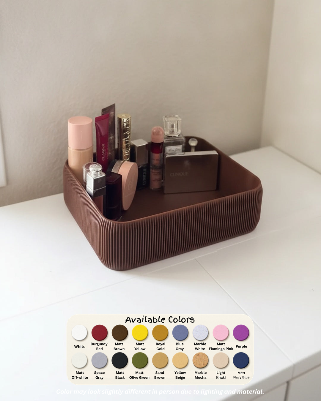 Ribbed Organizer Tray