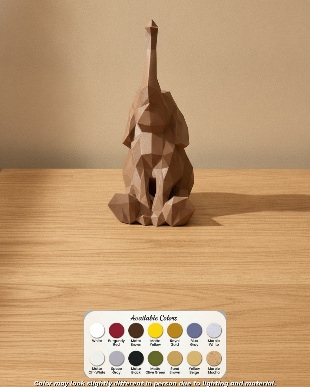 Sitting Elephant available colors